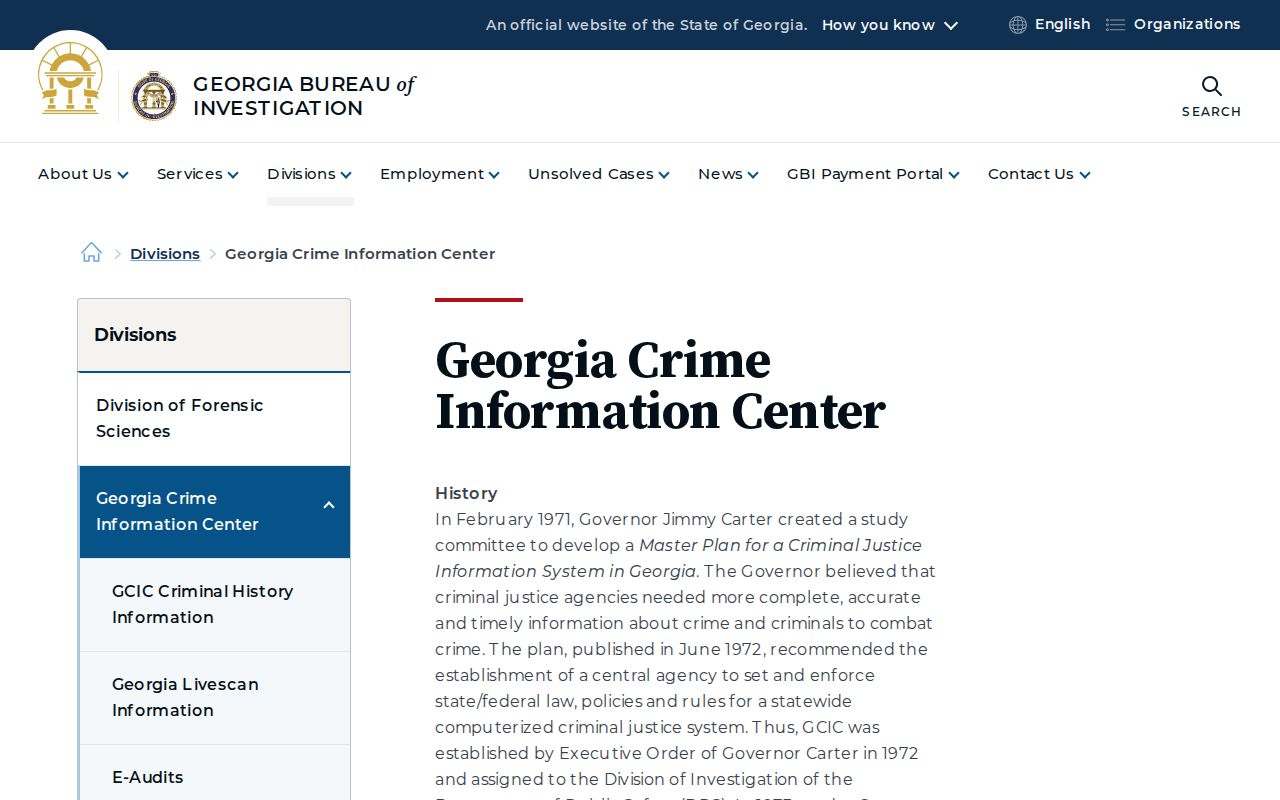 Colquitt County criminal records Georgia Crime Information Center