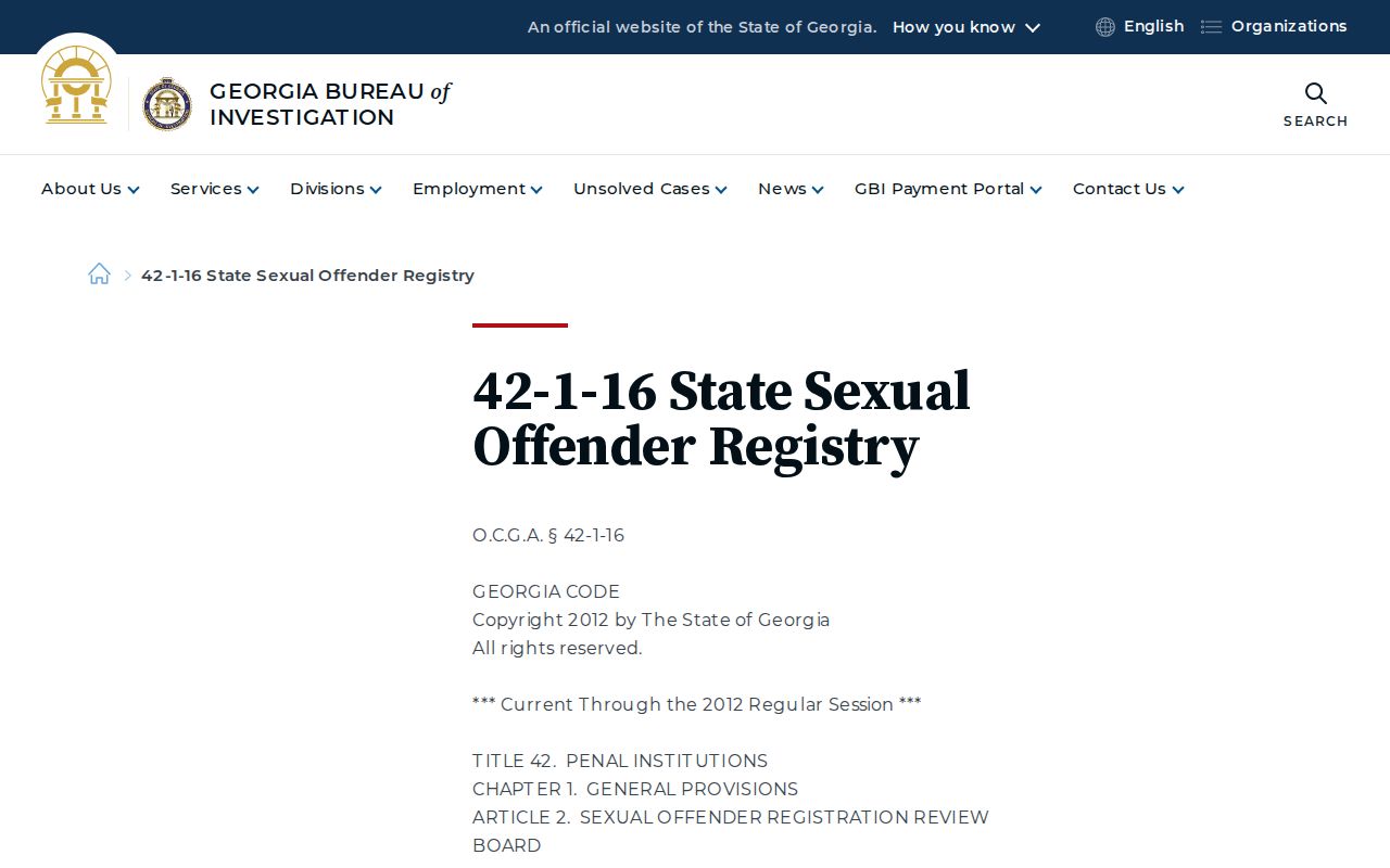 Colquitt County sex offender lookup Georgia location restrictions